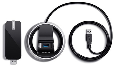 Clé USB 3.0 Wifi 1,9 Gbit/s, bi-fréquence, 802.11ac, antennes intégrées, Archer T9UH, TP-Link