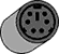 Mini DIN 6 broches Femelle
