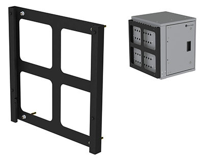 Kit de fixation mur ou sol, pour armoire à casiers connectés FUYL tower 5, LocknCharge