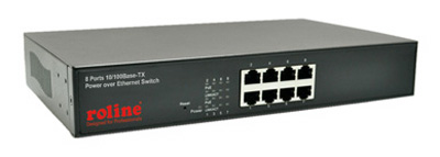 Switch Ethernet RJ45 10/100, PoE, 130 watts, Roline