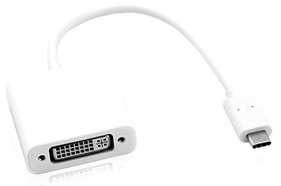 Convertisseur USB 3.1 C mâle vers DVI Dual Link Femelle, Alu, Roline
