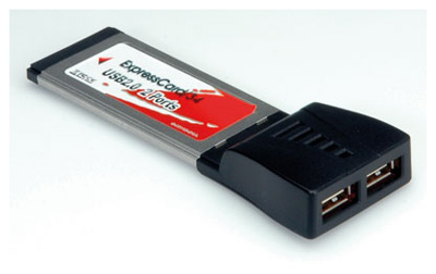 Carte PCMCIA Express (ExpressCard), USB 2.0, 2 ports, Roline