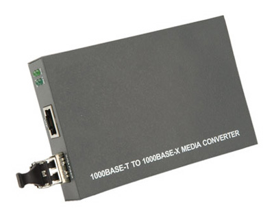 Convertisseur Ethernet Gigabit, avec transceiver SFP fourni