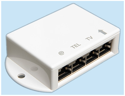 Tripleur RJ45, Ethernet + téléphone + TV, eNovation
