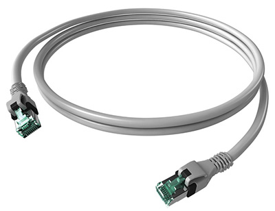 Cordon RJ45 Cat6a, SFTP, push-pull, sans halogène, SaCon