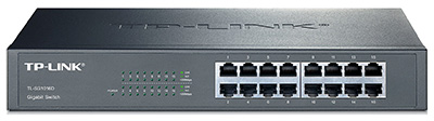 Switch Ethernet RJ45 Gigabit 10/100/1000,  rackable, TL-SG1016D, TP-Link