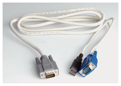 Toron VGA + USB, câblage spécial pour KVM console Roline ou Value, Roline