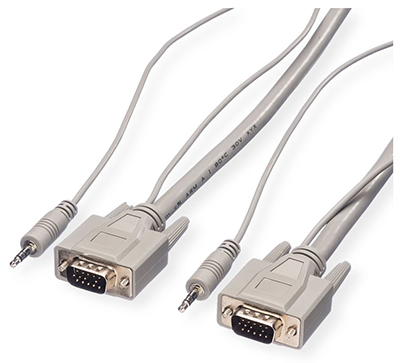 Câble combiné VGA + Audio, HDDB15 + Jack 3,52 mm, Roline