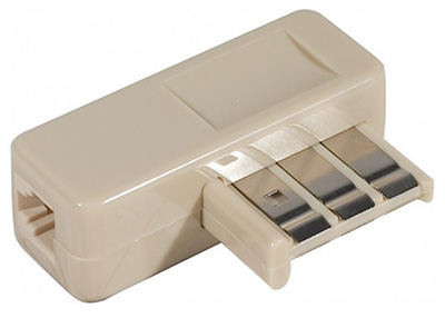 Adaptateur RJ45 (mâle) vers RJ11 (femelle) - Noir