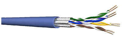 Câble Ethernet Cat6A S/FTP avec revêtement en PVC PRIME  Infrastructure  avancée de câblage de fibres et de centre de données de CRXCONEC