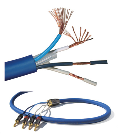 Câble d’enceinte, brins multiple sections + bi-câblage, Hollow tubes, BI-WIRING ROND, Innovation, Real Cable