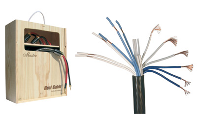 Câble d’enceinte, brins multiple sections + bi-métal cuivre-argent, Hollow tubes et Quasi-Litz, Master, Real Cable