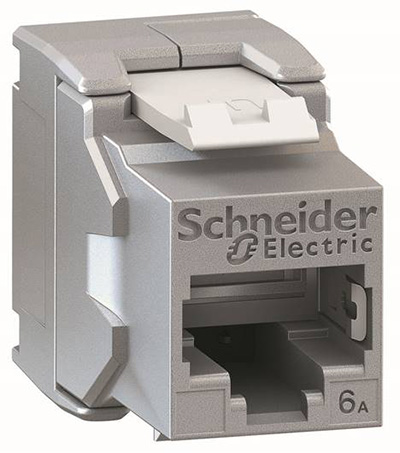 Connecteur RJ45, Cat6a, blindé SFTP (STP), Keystone, Actassi, Schneider