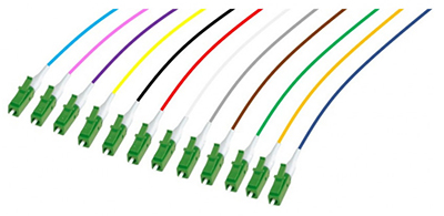 Pigtail LC APC, 12 connecteurs, pour fibre 900 µm, sans halogène, TLC