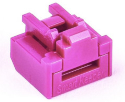 Bouchon à verrou pour bloquer toute prise RJ45, Fuschia, Smartkeeper