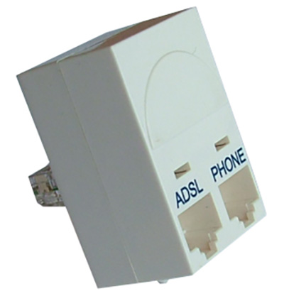 Filtre ADSL pour prise RJ45, sorties RJ45, Decelect