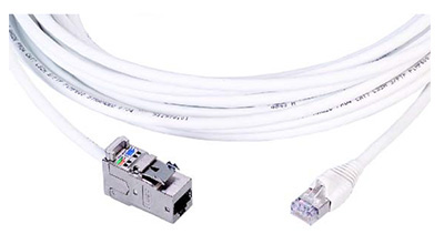 Rallonge RJ45 Cat6Ea, monobrin, FFTP, mâle / femelle, sans halogène, garanti 500 Mhz, FCS