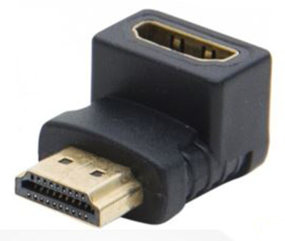 Adaptateur HDMI mâle-femelle, coudé vers le haut, TLC