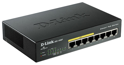 Switch Ethernet RJ45 Gigabit 10/100/1000, PoE, 60 ou 68 watts, DGS-1005P, DGS-1008P, D-Link