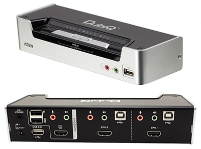 KVM, HDMI, USB, audio, avec câbles, CS1792, CS1794, Aten