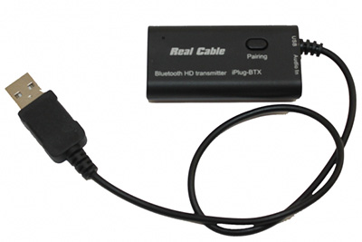 Transmetteur Bluetooth, Jack 3,52 mm Stéréo, aptX et SBC, iPlug, Real Cable