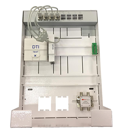 Coffret de communication pour réseau résidentiel, métal, Grade 3, 4 à 14 prises, SX-350, XHsystem