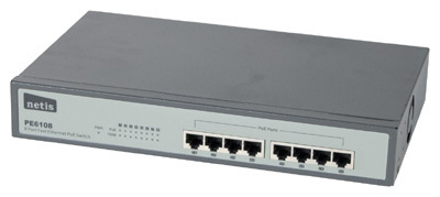 Switch Ethernet RJ45 10/100, PoE, 62 ou 124 watts, PE6108H, PE6108, Netis