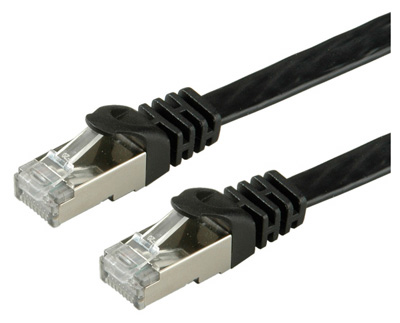 Cordon RJ45 Cat6, U/FTP, surmoulé, Plat, Value