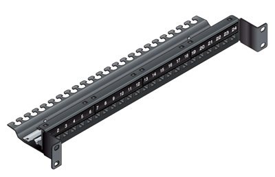 Panneau de brassage, 19 pouces, nu, affleurant, pour connecteurs RJ45 Schneider S-One, Schneider