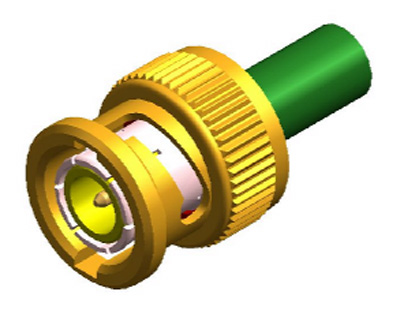 Connecteur mâle droit pour câble KX15 ou RG58