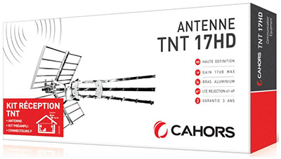 Antenne TNT 17HD + Kit préampli-Alimentation VKA 101, LTE-4G, Cahors