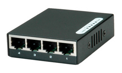 Switch Ethernet RJ45 Gigabit 10/100/1000, de poche, Roline