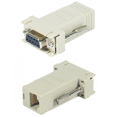 Adaptateur Série DB9 femelle / RJ45 femelle, 8 fils, TLC