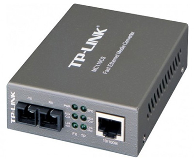 Convertisseur RJ45 Fast Ethernet / Fibre optique Monomode SC, MC110CS, TP-Link