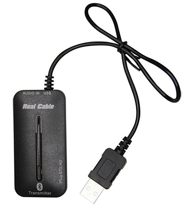 Transmetteur Bluetooth, Toslink Stéréo, aptX et SBC, iPlug, Real Cable