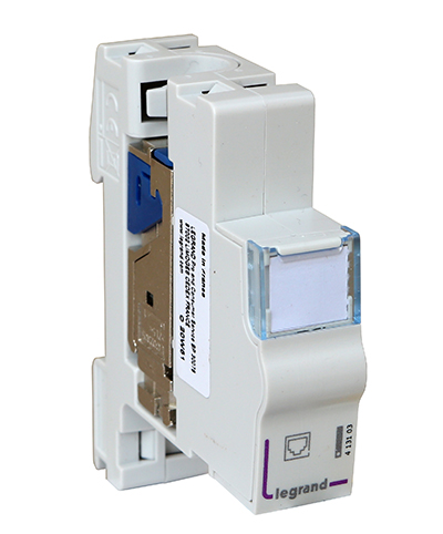 Connecteur RJ45 pour rail Din, Cat6, FTP