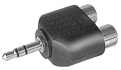 Adaptateur Jack 3,52 mm Stéréo mâle / 2 x RCA femelle, TLC