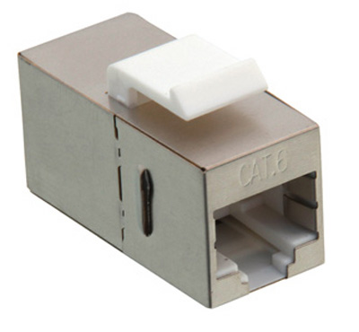 Coupleur RJ45 en ligne, Cat6, Blindé, Keystone, Roline