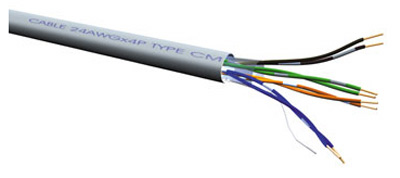 Câble Cat6a, monobrin, UTP, Roline