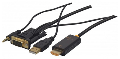 Câble-convertisseur VGA et audio vers HDMI, TLC