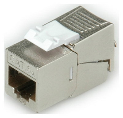 Connecteur RJ45, Cat6a, blindé SFTP (STP), Keystone, court, Roline