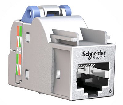 Connecteur RJ45, Cat6, blindé SFTP (STP), S-One, Actassi, Schneider