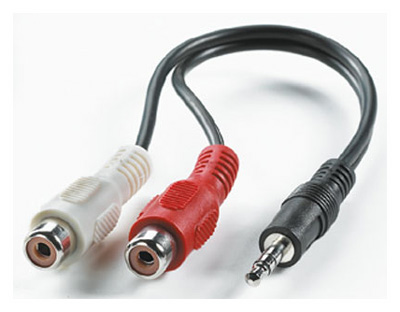 X5 Doubleur RCA Adaptateur Audio 2 Fiche Femelle vers 1 Prise RCA Male  Diviseur Separateur Duplicateur de Signal - ADAPTOUT Marque FRANÇAISE :  : High-Tech