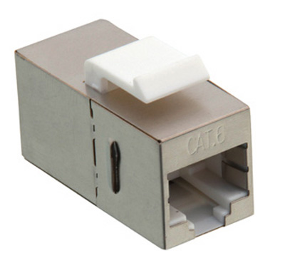 Coupleur RJ45 en ligne, Cat6, Blindé, Keystone, Value