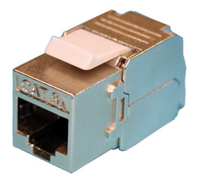 Connecteur RJ45, Cat6a, blindé SFTP (STP), 22,5 x 45 mm, Mosaïc