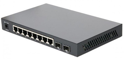 Switch Ethernet RJ45 Gigabit 10/100/1000 + 2 x SFP (mini-GBIC), PoE,  administrable, TL-SG2210P, par