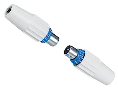 Fiches TV coaxial 9,52 mm (IEC), mâle et femelle, Legrand