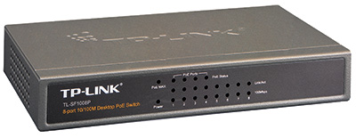 Switch Ethernet RJ45 10/100, PoE, 56 watts, TL-SF1008P, TP-Link