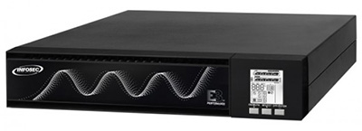 Onduleur Online, 8 prises C13 (+ 1 x C19 en 2 700 W), rackable, E3 Performance RT, 990-2 700 W, Infosec