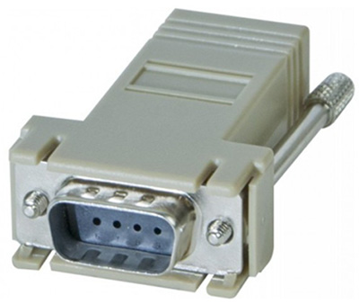 Adaptateur Série DB9 mâle / RJ45 femelle, 8 fils, TLC